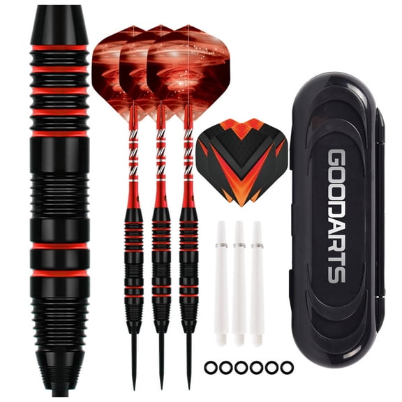 BESTSKY 3Pcs Darts Soft Tip Darts with Well-Designed Aluminum Shafts,Balanced Darts Metal Tip Set for All Levels,Red