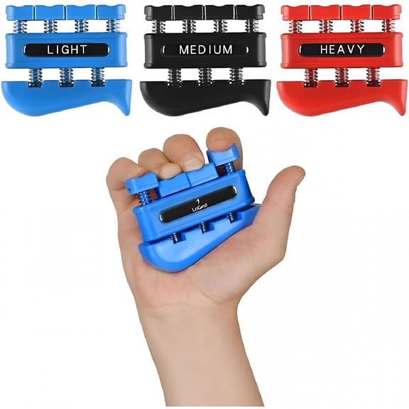 BESTSKY 3Pcs Finger Strengthener -Hand Therapy Equipment Finger Exerciser for Forearm and Hand Strengthener - Hand Grip Workout Equipment for Musician,Rock Climbing and Therapy