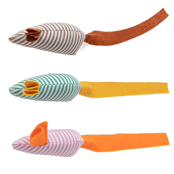 BESTSKY 3Pcs Interactive Cat Toy,Feather Mouse Design Remote Control Cat Toy,Engages Cats in Active Play Interactive Cat Toys,Style3