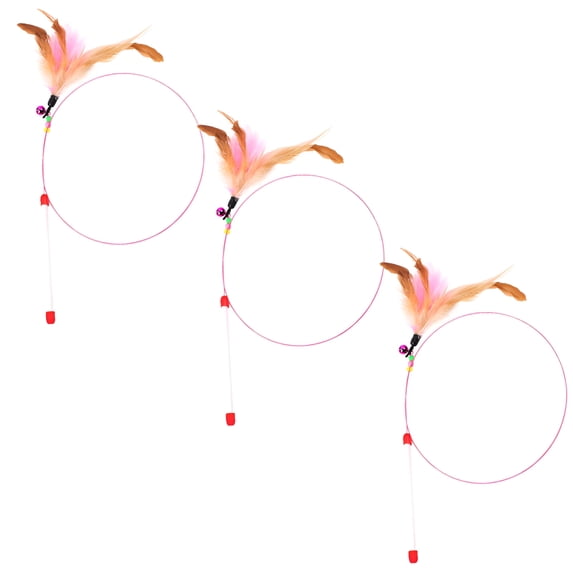 BESTSKY 3Pcs Interactive Cat Toy,Pop-Up Fun Interactive Cat Toys,Adjustable Length Play Kitten Toys,Style2