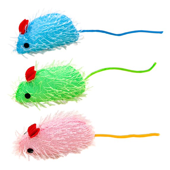 BESTSKY 3Pcs Interactive Cat Toy,Realistic Mouse Look Cat Mouse Toy,Stimulates Cat'S Curiosity Interactive Cat Toys,Style2