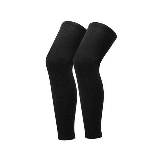 BESTSKY 3Pcs Leg Sleeve Sun Protection Leg Compression Sleeve Breathable Basketball Leg Sleeve Black&White
