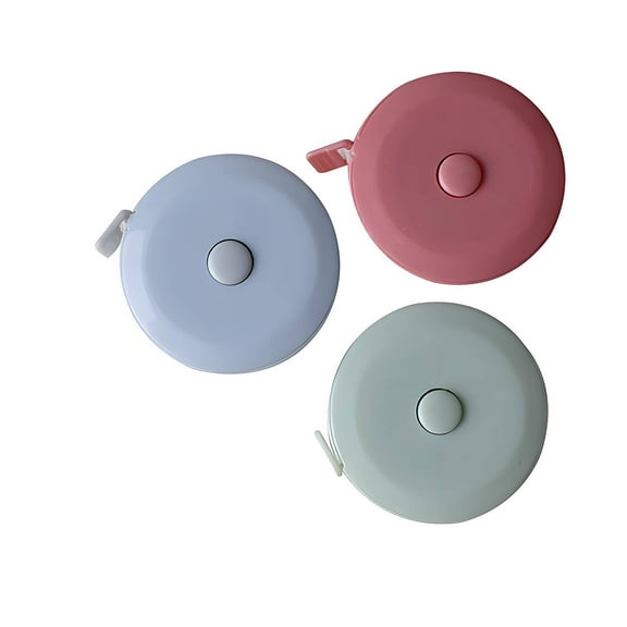 BESTSKY 3Pcs Measuring Tape,Mini Portable Design Tape Measure,Easy-To-Use Body Measurement Tape,Multicolor