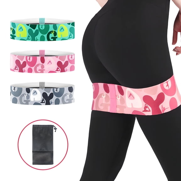 BESTSKY 3Pcs Resistance Bands for Legs,Yoga Resistance Bands for Working Out,Pilates Loop Stretching Strap,Elastic Bands for Exercise Squat Glute Hip Training