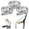 thumbnail image 1 of BESTSKY 3Pcs Stretching Strap,Body Extension Yoga Straps for Stretching,Stretch Straps with Loops for Rehab,Fitness,Workout,Style5, 1 of 7