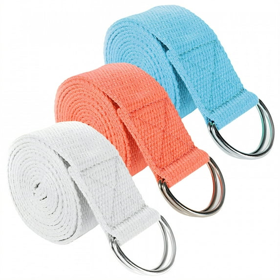 BESTSKY 3Pcs Stretching Strap,Leg Assist Tool Elastic Bands for Exercise,Yoga Strap for Rehab,Fitness,Strength Training,Colormixing4