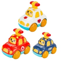 BESTSKY 3Pcs Toy Cars,Plastics Cars Toys,Creativity Grow Car Toys for Babies,style1