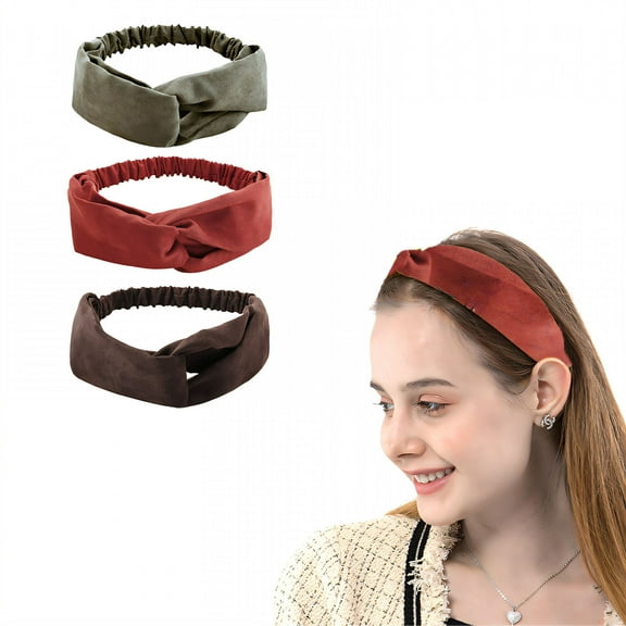 BESTSKY 3Pcs Wide Headbands for Women,Cool Touch Wide Headband,Cute Headbands for Women,Style1