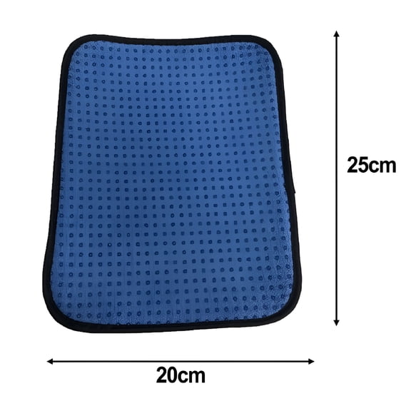 BESTSKY 3pcs Bowling Ball Cleaning Rag Bowling Ball Towel Bowling Accessories Blue 20*20Cm