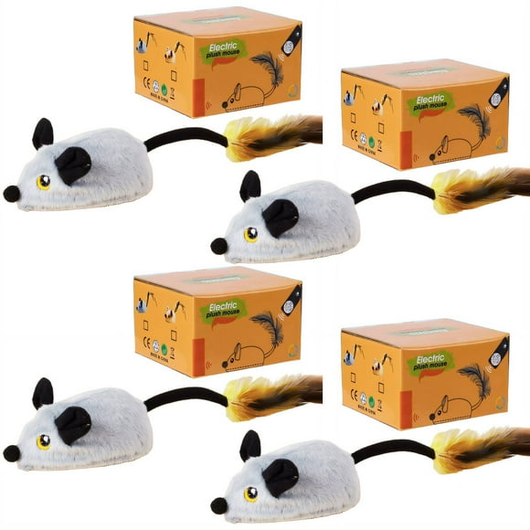 BESTSKY 4 Cat Toys,Sound Effects Interactive Cat Toy,Adjustable Difficulty Multiple Color Options Pet Stockings,Style62