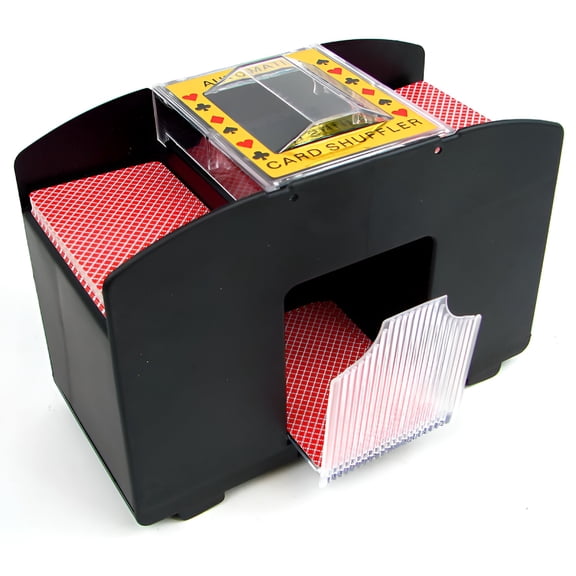 BESTSKY 4-Deck Battery-Operated Playing Card Dispenser for Game Night and Casino Accessories