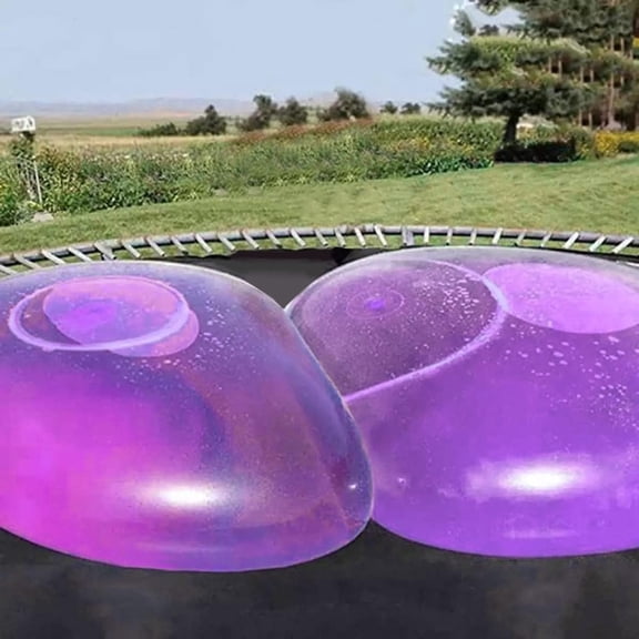 BESTSKY 47" Giant Water Bubble Ball,Inflatable Water-Filled Ball Soft Rubber Ball for Outdoor Beach Pool Garden Party Large Tear Resistant Fun Bubble Ball (Purple)