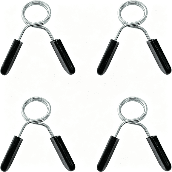 BESTSKY 4Pcs 1" Barbell Spring Clip Collars,Dumbbell and Barbell Lock Clamps for Gym,Strength Training,And Home Fitness Use Secure 1" Barbell Clamps