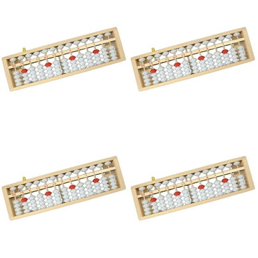 BESTSKY 4Pcs Abacus,13Rows Wooden Toddler Toy, Counters for Kids Math,Style1
