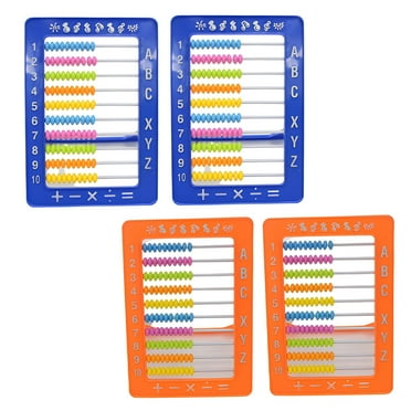 BESTSKY 4Pcs Abacus,10Rows Math Toy, Math Manipulatives 3Rd Grade,Color_Mixing1