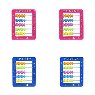 BESTSKY 4Pcs Abacus,5Rows Counting Toy, Math Manipulatives Preschool,Color_Mixing1