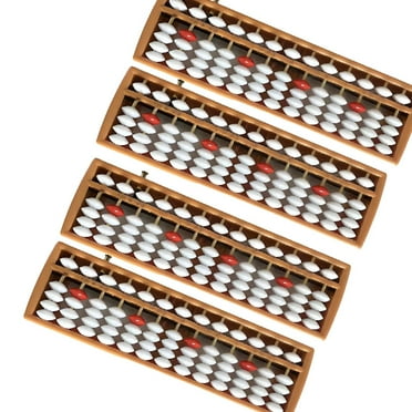 BESTSKY 4Pcs Abacus,13Rows Math Games for Kids 5-7, Math Manipulatives Kindergarten,Style1