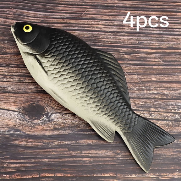 BESTSKY 4Pcs Artificial Fish Models Fake Fish Realistic Lifelike Simulated Fish Plastic Fish