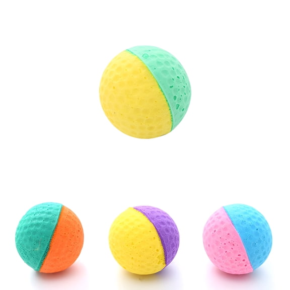 BESTSKY 4Pcs Cat Ball Toy,Interactive Cat Toy,Cat Toys for Indoor Cats,Style