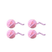 BESTSKY 4Pcs Cat Ball Toy,Kitten Supplies,Cat Accessories for Indoor Cats,Colormixing1