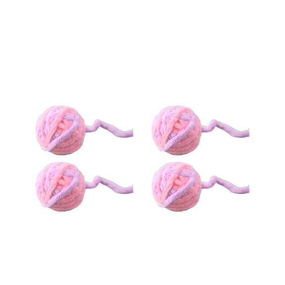 BESTSKY 4Pcs Cat Ball Toy,Kitten Supplies,Cat Accessories for Indoor Cats,Colormixing1