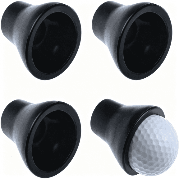 BESTSKY 4Pcs Golf Ball Retriever, Suction Cup Quick-Install Picker Putter Grip Pick Up Tool, Golf Ball Retriever Pick Up Tool for End of Putter, for Putter and Swing Handle Golfs Accessories
