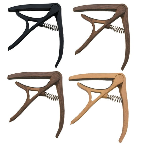 BESTSKY 4Pcs Guitar Capo,Widely Compatible Guitar Capo,Stable and Reliable Capo for Electric Guitar,Color Mixing1