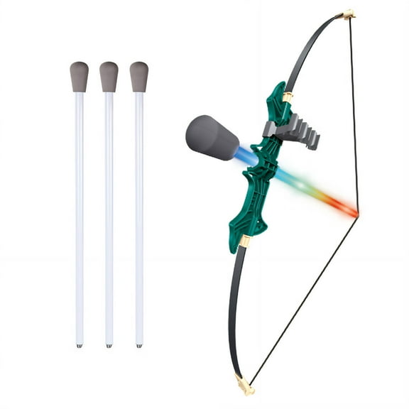 BESTSKY 4Pcs Kids Toys High Stability Bow and Arrow Arrowheads Made of Foam Bow and Arrow for Kids