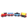 thumbnail image 1 of BESTSKY 4Pcs Magnetic Wooden Miniature Train - Carriage Model Developmental Kids Toy Gift Magnetic Train Set, 1 of 6