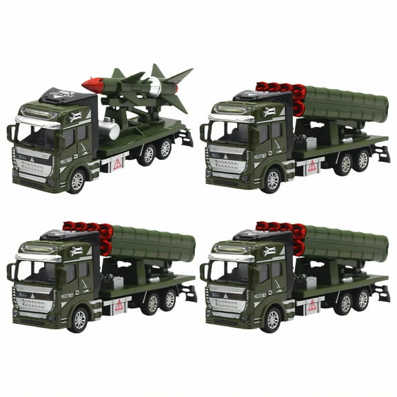 BESTSKY 4Pcs Military Toys,Free Rolling Army Toys,Effortless Glide Army Men Action Figures,Combination Style4