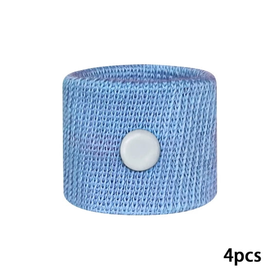 BESTSKY 4Pcs Motion Sickness Bands Anti-Nausea Wristband Relief Band Children'S Motion Sickness Relief Belt Nausea Relief Light Lake Blue 3*5cm