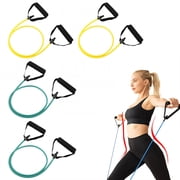 BESTSKY 4Pcs Resistance Bands,Workout Strength Training Resistance Bands with Handles,Glutes Home Activation Exercise Bands,Combination Style2,10/20Lb