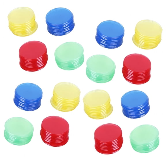 BESTSKY 4X 100Pcs Bingo Chips 3/4 Inch Circles, Board Game Accessories, Tokens Supplies