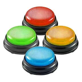 BESTSKY 4pcs Buzzer For Trivia Games Game Show Buzzer Buttons With Sound Classroom Game Answer Buzzer For Party