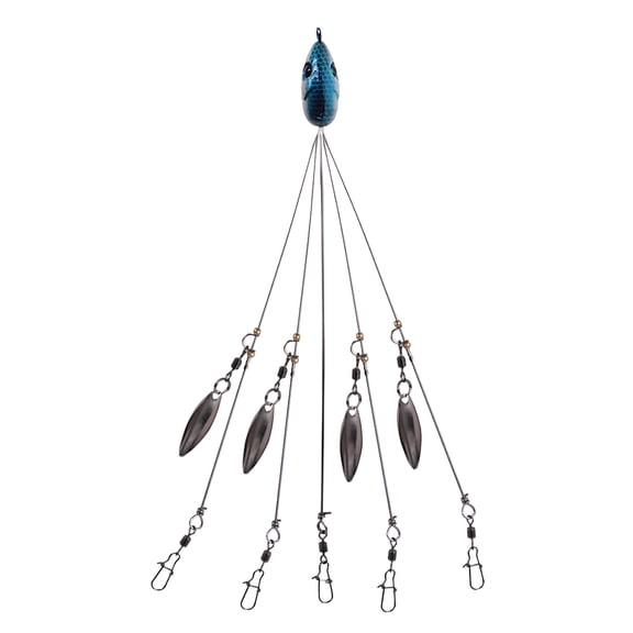 BESTSKY 5 Arms Umbrella Fishing Rig Bait Fishing Lures With Snap Swivels