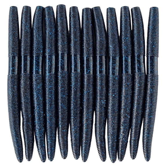 BESTSKY 5'' Bait Soft Stick Worms for Wacky Rig Bass Fishing wacky worms for bass fishing