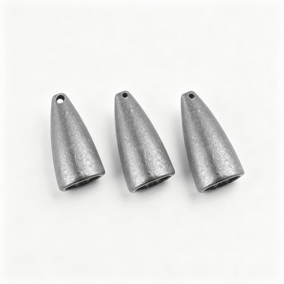 BESTSKY 50 Pack Bullet Fishing Sinkers Worm Weights Lead Fishing Weights Bass Fishing Sinker Freshwater Texas Carolina Rig Punch Shot Durable Weights for Fishing