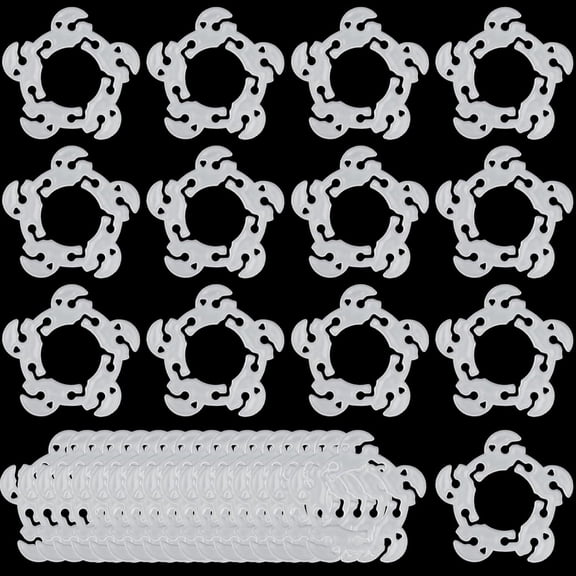 BESTSKY 50Pc Reusable Balloon Clips,Plastic Balloon Arch Connectors Balloon Garland Kit,Flower Shape Balloon Clip Accessories for Wedding Baby Shower Birthday Party Decorations