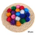 thumbnail image 1 of BESTSKY 50Pcs 1.38" Sparkle Ball Cat Toy Interactive Balls Multicolor for Kittens Exercise and Multiple Cats Play, 1 of 7