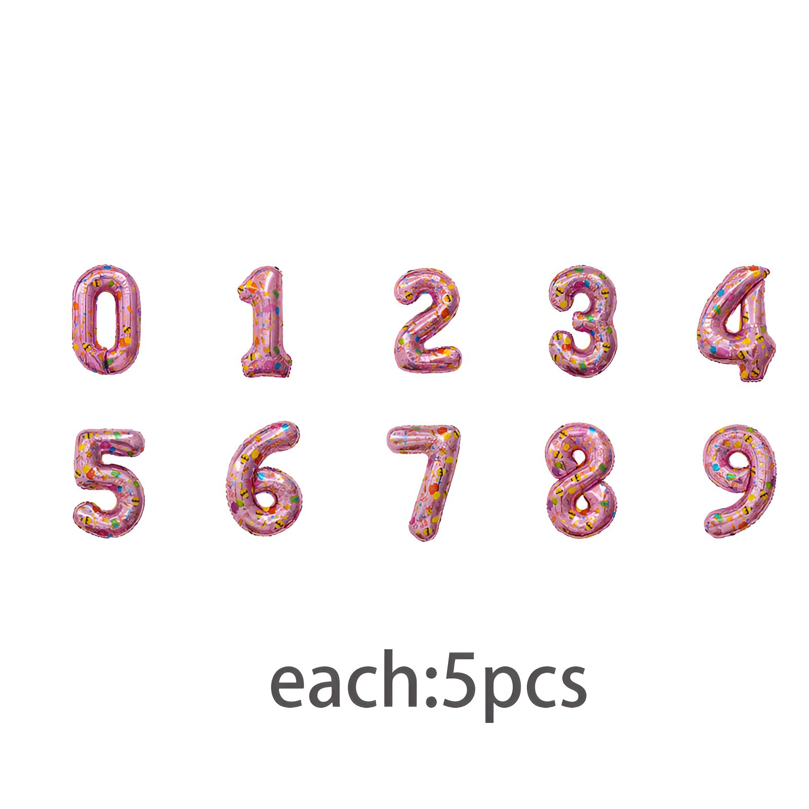 BESTSKY 50Pcs Number Balloons,Party Backdrop Setup Balloons for ...