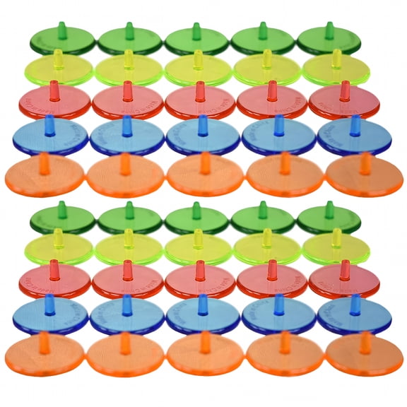 BESTSKY 50pcs Golf Position Markers Ball Positioning Markers Professional Golf Ball Marking Round Markers