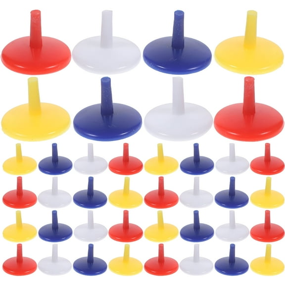BESTSKY 50pcs Plastic Golf Ball Position Marker Random Color