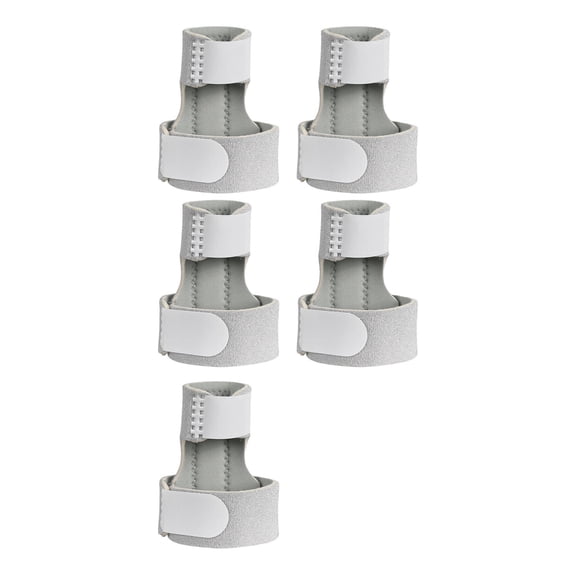 BESTSKY 5Pcs Finger Splint Aluminum Support Trigger Finger Splint,Ultra-Comfort Mallet Finger Splint for Active Sports and Recovery,Grey