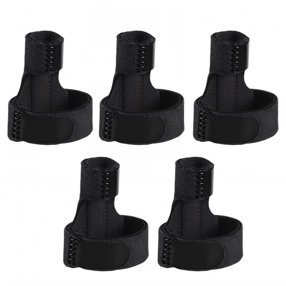 BESTSKY 5Pcs Finger Splint Precision Adjustable Trigger Finger Splint,Airy Breathable Mallet Finger Splint for Everyday Support,Black