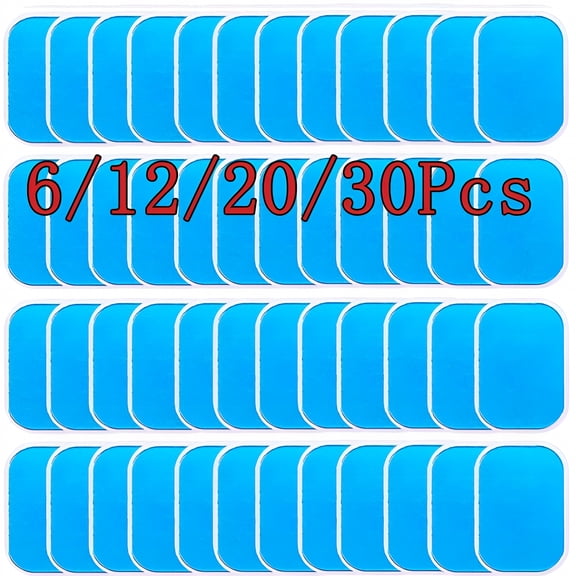 BESTSKY 6/12/20/30Pcs Abs Stimulator Training Replacement Gel Sheet Pads for Abdominal Muscle Trainer, Accessory for Ab Workout Toning Belt