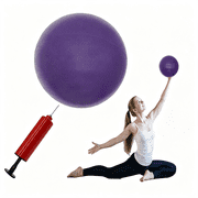 BESTSKY 6" Or 8" Pilates Ball, Small Exercise Ball with Air Pump Yoga Core Small Yoga Ball