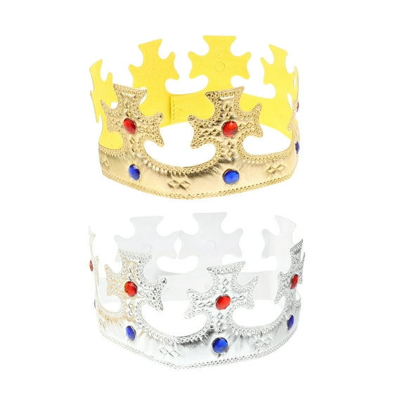 BESTSKY 6 Pcs Crown Tiara Royal Headgear Headwear Prop Birthday Crowns for Kids Classroom Children Toys