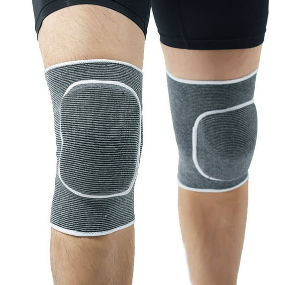 BESTSKY 6 Pcs Knee Brace for Women,Soft Touch Knee Brace for Men,Adjustable Design Cushioned Comfort Knee Support,Dark Gray