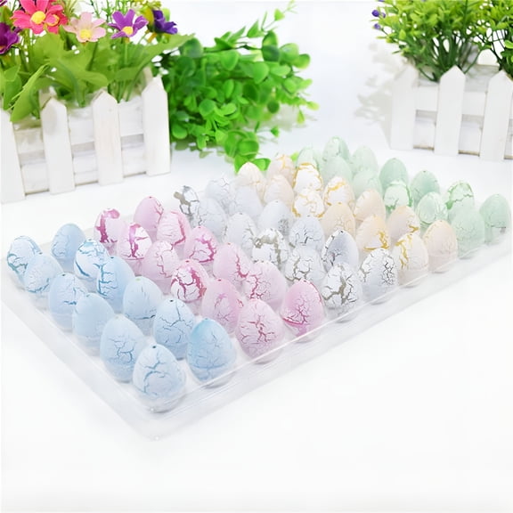 BESTSKY 60 Pack Hatching Dinosaur Eggs in Water, Magical Crack Toys for Kids, Educational Party Favors, Pool Games, and Classroom Rewards