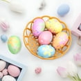 thumbnail image 1 of BESTSKY 6PCS Jumbo 6-Inch Glitter Easter Eggs - Reusable Foam Decor with Tangle-Free Hangers for Trees/Mantels (Indoor/Outdoor Safe) Multicolor, 1 of 4